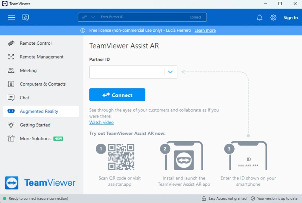 TeamViewer augmented reality