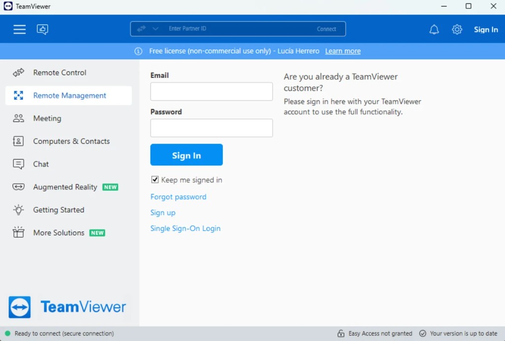 TeamViewer remote management